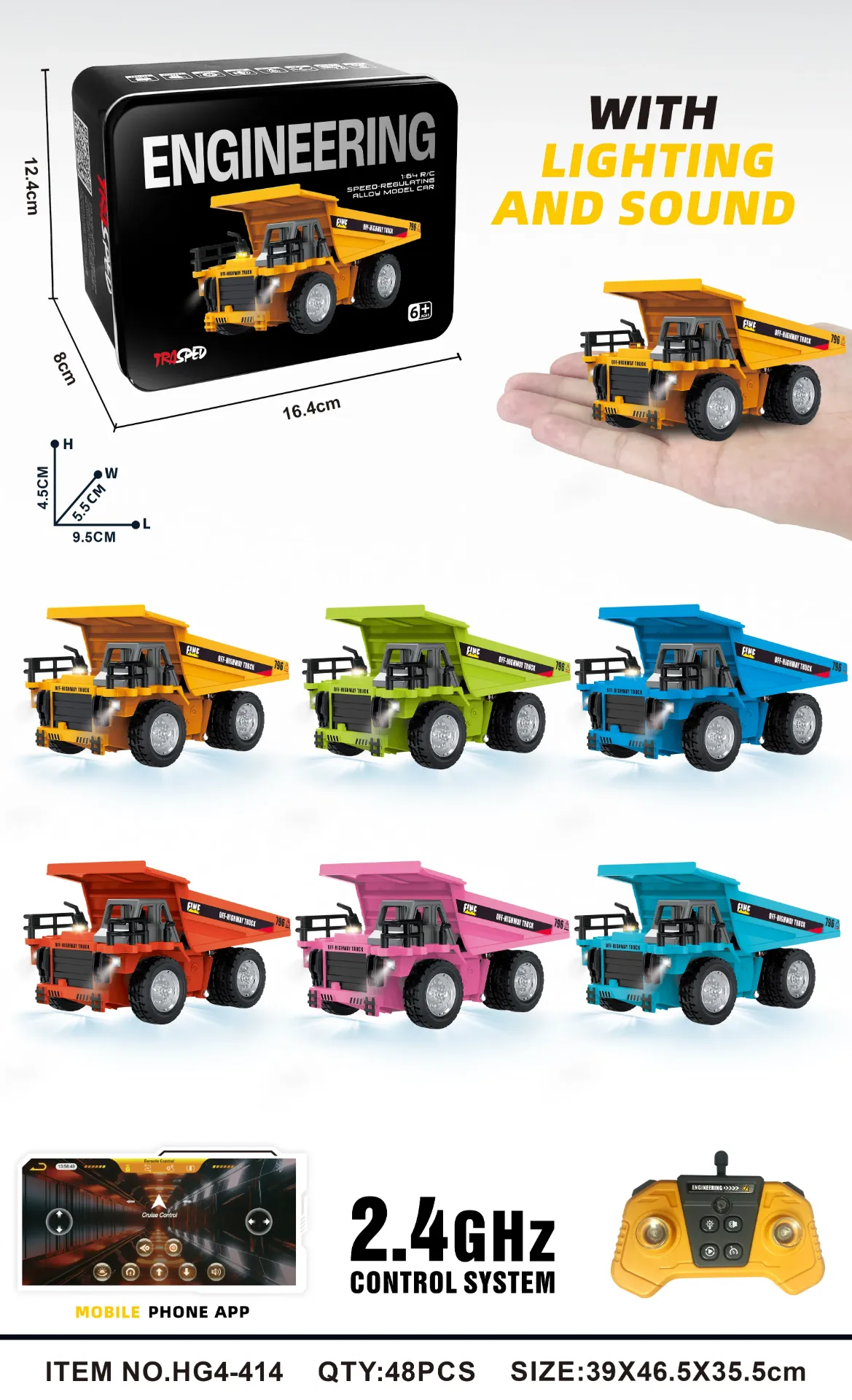 Dump Truck Remote Control Construction Vehicle